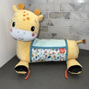 Baby Spielzeug Bauchzeit Giraffe Kuschelfreund für Kleinkind Krinkly Fisher Price Sachen - Bild 1 von 9