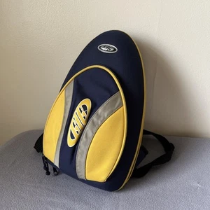 GIG Hardshell Clamshell Padded Clarinet Backpack Case, Blue/Yellow Nylon EUC - Picture 1 of 10