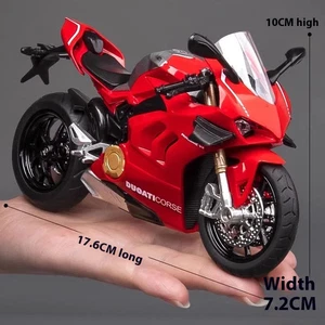 1:12 Ducati Panigale V4S Model Alloy Motorcycle Diecast Computer Desktop Toys - Picture 1 of 12