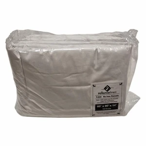 Reliance Linen T-200 No Iron Percale Queen Fitted Sheets 60x80x14 – 6-Pack White - Picture 1 of 1