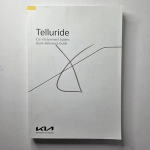 2022 Kia Telluride Car Infotainment Reference Guide Manual Book - GOOD SHAPE - Picture 1 of 3