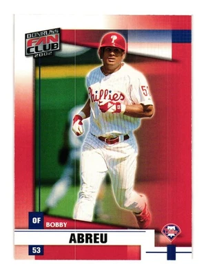 2002 Donruss Fan Club #200 Bobby Abreu Philadelphia Phillies - Image 1 of 2