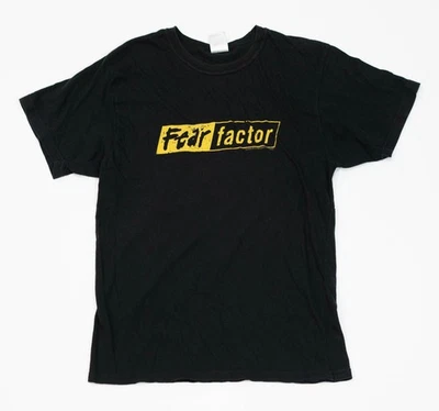 Camiseta De Colección Fear Factor Reality Show Joe Rogan Talla Grande Negra Promo Foto 1 de 4