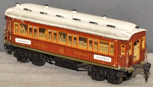 Märklin 1932 G D-Zug-Speisewagen mit Einrichtung  teakbraun 26cm von 1919 Spur 0 - Bild 1 von 1