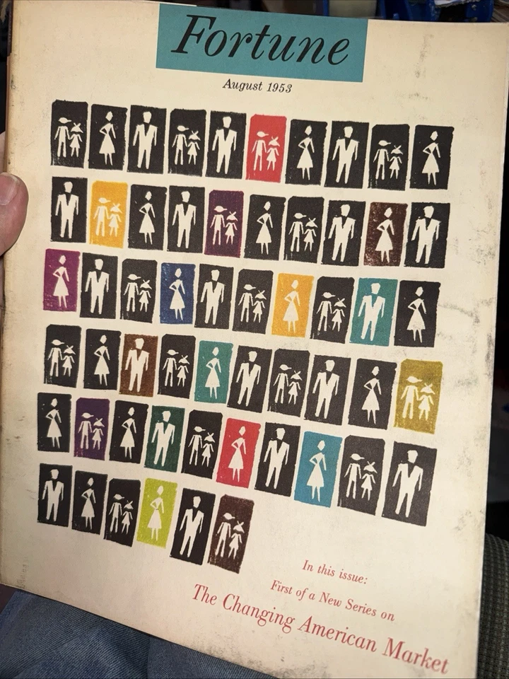 Fortune Magazine August 1953-Great Photos, Illustrations, Comes Bagged - Image 1 of 1