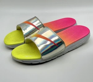 Nike Benassi Solarsoft Rio Olympics EE. UU. Para hombres talla 12 Rosa/Limón Slides Ret. $200 - Imagen 1 de 12