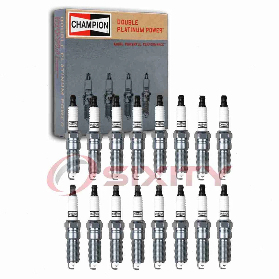 16 pc Champion Double Platinum Spark Plugs for 2004-2008 Dodge Durango 5.7L go - Image 1 of 4