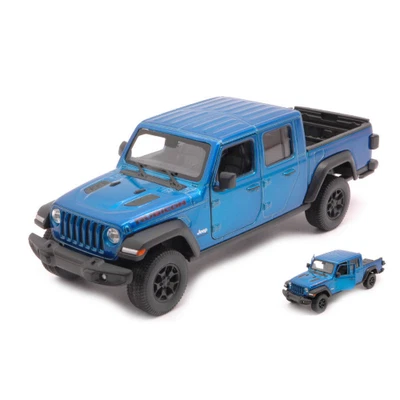 JEEP GLADIATOR 2020 METALLIC BLUE 1:27 Welly Auto Stradali Modellino Nuovo - Immagine 1 di 3