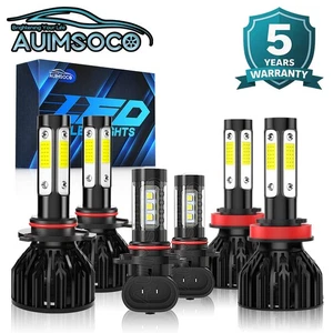 For Dodge Ram 1500 2500 3500 2009-2018 6x LED Headlight + Fog Light Cool White - Picture 1 of 22