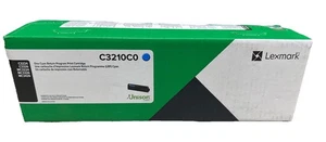 Genuine Lexmark C3210C0 Cyan Return Program Print Toner Cartridge - Picture 1 of 15