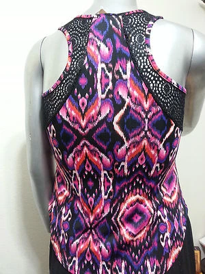 NWT WOMEN'S Cooper Key TOP BLOUSE Size S  sleeveless back crochet NWT - Image 1 of 4
