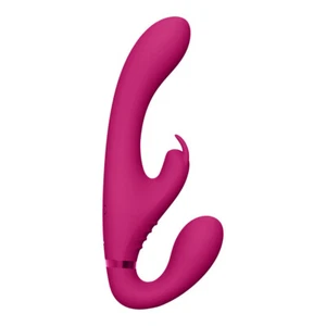 Shots Toys Vive Suki Triple Action Vibrating Strapless Strap On With Clit Stim - Picture 1 of 4