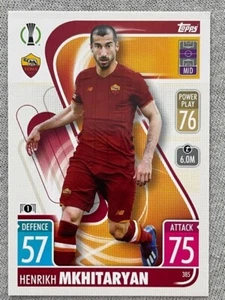 Topps Match Attax Champions League 2021/22 AS Roma 385.  Henrikh Mkhitaryan - Imagen 1 de 1