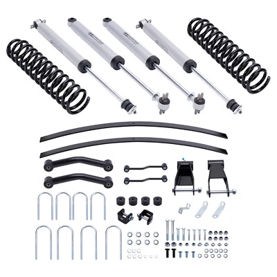 Kit de elevación de 4,5" con Add-a-Leaf para Jeep Cherokee XJ 2x2/4x4 1984-2001 Foto 1 de 4