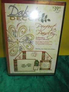 Dakota Collectibles Decor 970371 Perfect Paisley Multi Format Embroidery CD - Picture 1 of 5