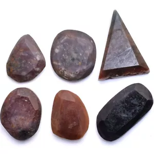 LOTE DE PIEDRAS PRECIOSAS ÁSPERAS FACETADAS DE ZAFIRO NATURAL SIN TRATAR/SIN CALENTAR - Imagen 1 de 2