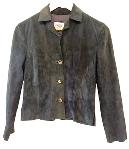 Gianfranco Ferre Studio Goat Leather Three Button Jacket Size S - Picture 1 of 17