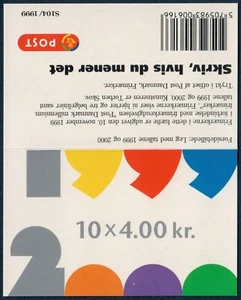 DINAMARCA. 1999. Folleto de 40 k. Estampillada sin montar o nunca montada (S104) - Imagen 1 de 2
