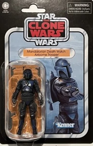 STAR WARS VINTAGE CLONE WARS: MANDALORIAN DEATH WATCH AIRBORNE TROOPER VC247 HOT - Picture 1 of 1