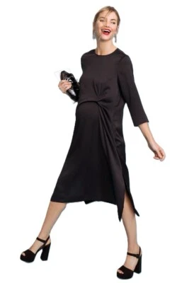 Hatch Maternity Women’s THE LAUREN DRESS  Black Size 1 (S/4-6) $328 NEW - Image 1 of 3