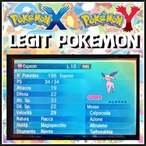5GEN LEGIT POKEMON • 2011 Event Dream World Espeon ID 25703 HA XY ORAS S&M ULTRA - Foto 1 di 1