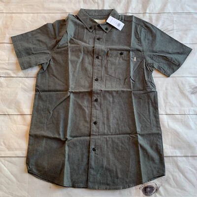 ACTIVE Ride Shop Hombres Mediano Manga Corta Bolsillos Tejidos con Botones Ligero  Foto 1 de 4