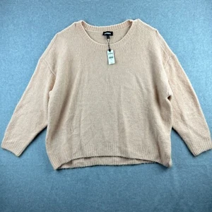 Express Women's Pink Soft Round Neck Long Sleeve Knit Sweater Size XL - Picture 1 of 7