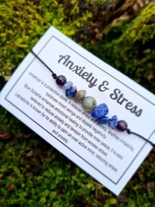 Bracelet Anxiety And Stress Relief | Natural Stones Friendship bracelet Gift - Picture 1 of 2