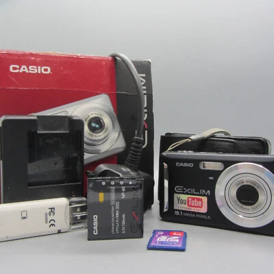 Casio Digital Camera Exilim EX-Z19 9.1MP Black Tested - Image 1 of 4