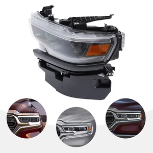 For 2019-2022 Ram 1500 Full LED Headlight Assembly Headlamp Chrome Drive Side LH - Picture 1 of 16