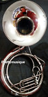 25" Sousaphone Czysty mosiężny dzwonek w polerowanym chromie + Gig Bag + 2 etui
