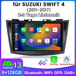 Radio de coche CarPlay 128G Android 13 GPS Navi para Suzuki Swift IV FZ 2011-2017 DAB+ - Imagen 1 de 10
