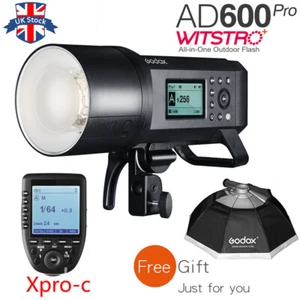 UK Godox AD600Pro 600Ws TTL HSS Outdoor Flash+XPRO-C for Canon+120cm softbox Kit - Picture 1 of 11