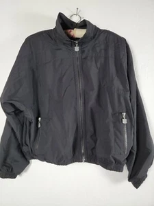 Kaelin Women's Zip Up Mock Neck Casual Windbreaker Jacket Black Petite XL - Picture 1 of 6