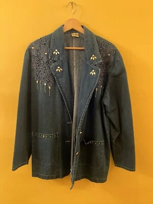 Cactus California Blazer Rhinestone  Embellishment Women's Size Medium  - Image 1 of 4