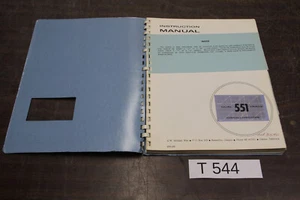 TEKTRONIX 551 OSCILLOSCOPE USER & SERVICE MANUAL # T544 - Picture 1 of 5