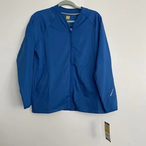 Women’s WonderWink Fleece Full-Zip Jacket Royal Size Medium - Picture 1 of 8