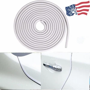 10Ft Car Door Edge Guard Moulding Trim Rubber Seal Strip Scratch Protector White - Picture 1 of 9