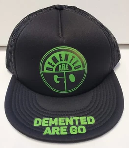 Psychobilly Rockabilly Country 50s 60s Green Demented R Go Adjust Trucker  - Picture 1 of 2