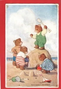 MARGARET TEMPEST  ANTHROPOMORPHIC ANIMALS   4 CARDS - Picture 1 of 4