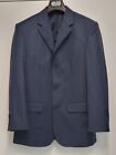 Giorgio Sanetti Suit Jacket Sport Coat Mens 36S Wool Super 120s Dark Blue Stripe