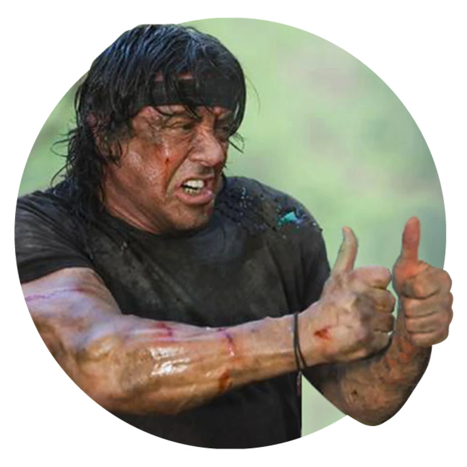 Rambo sticker funny weatherproof bumper vinyl decal