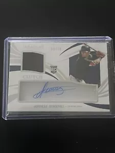 2021 Immaculate Clearly Clutch Materials Silver # 8 of 10 Andres Gimenez Auto RC - Picture 1 of 5