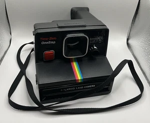 Macchina fotografica terrestre istantanea Polaroid Time Zero One Step vintage con cinturino - Foto 1 di 6