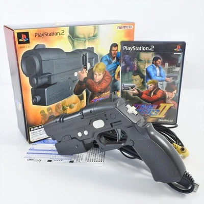 PS2 TIME CRISIS 2 + Gun Controller 2 Boxed Playstation Work for CRT TV Only 2959 - Image 1 of 4