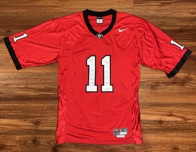 VTG Nike Team Georgia Bulldogs #11 Jersey Dawgs Small NCAA University - Image 1 of 4
