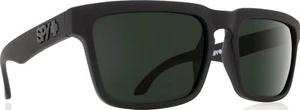 SPY Optic Helm Wayfarer Sunglasses Soft Matte Black Happy Gray Green Polarize - Picture 1 of 1