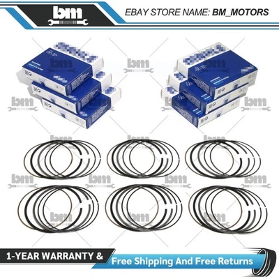 6x Piston Rings Set STD For BMW 335i 535i E60 E71 X6 Z4 E90 N54B30A 3.0 - Image 1 of 4