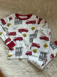 Carter’s Boys 5t Pj’s Pajamas Snug Long Sleeve Fire Trucks  - Picture 1 of 7
