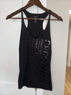 Camiseta sin mangas REEBOK CrossFit para mujer pequeña S gris oscuro de algodón con gráficos geniales Foto 1 de 3